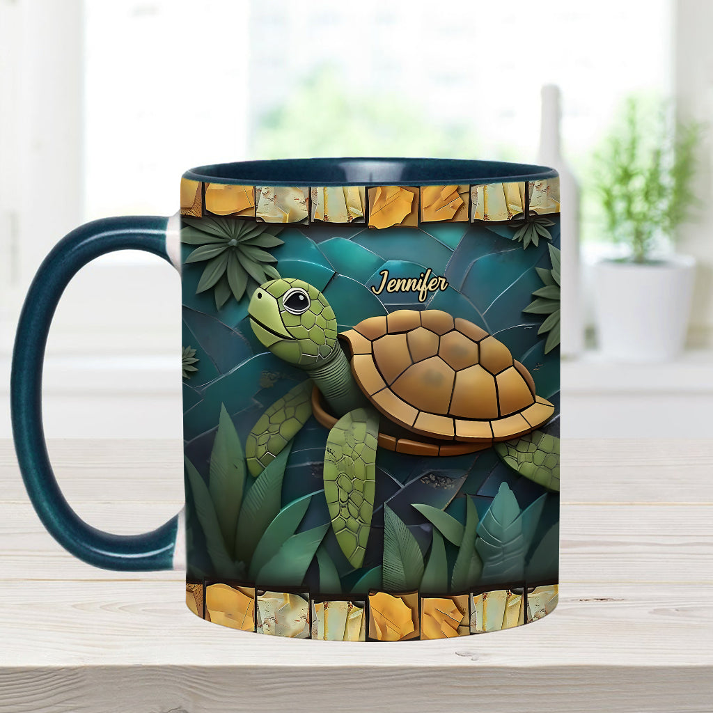 Adorable tortue - Mug personnalisé à motif tortue
