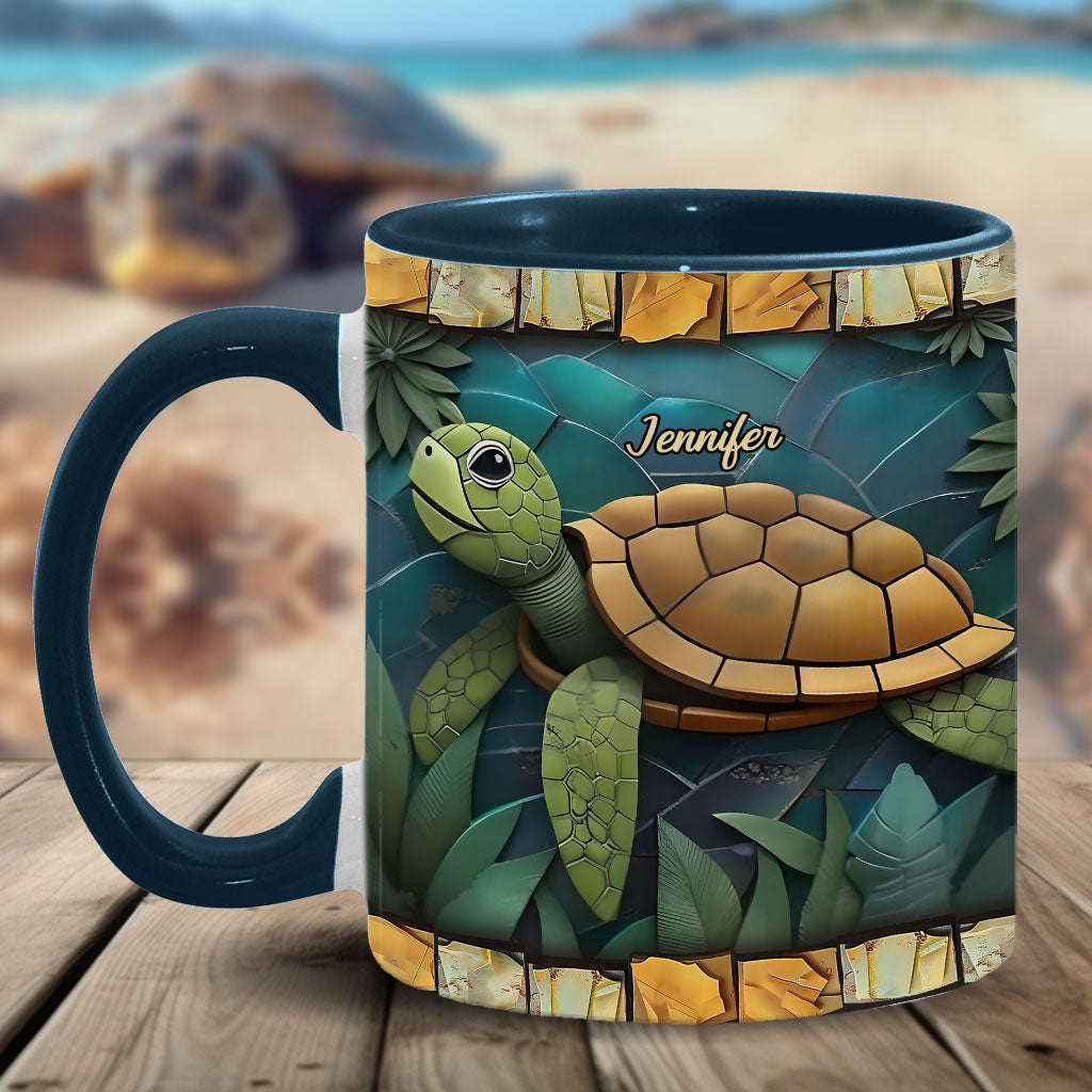 Adorable tortue - Mug personnalisé à motif tortue
