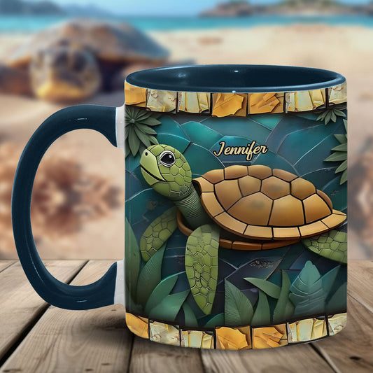 Adorable tortue - Mug personnalisé à motif tortue