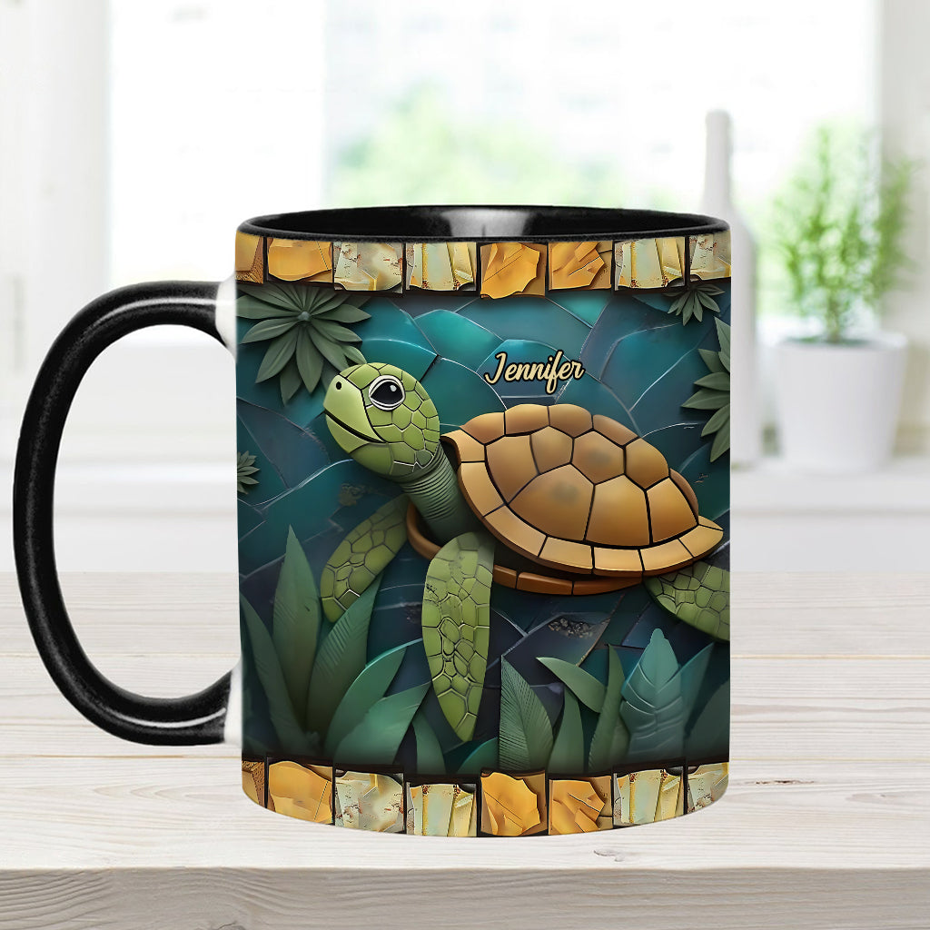 Adorable tortue - Mug personnalisé à motif tortue
