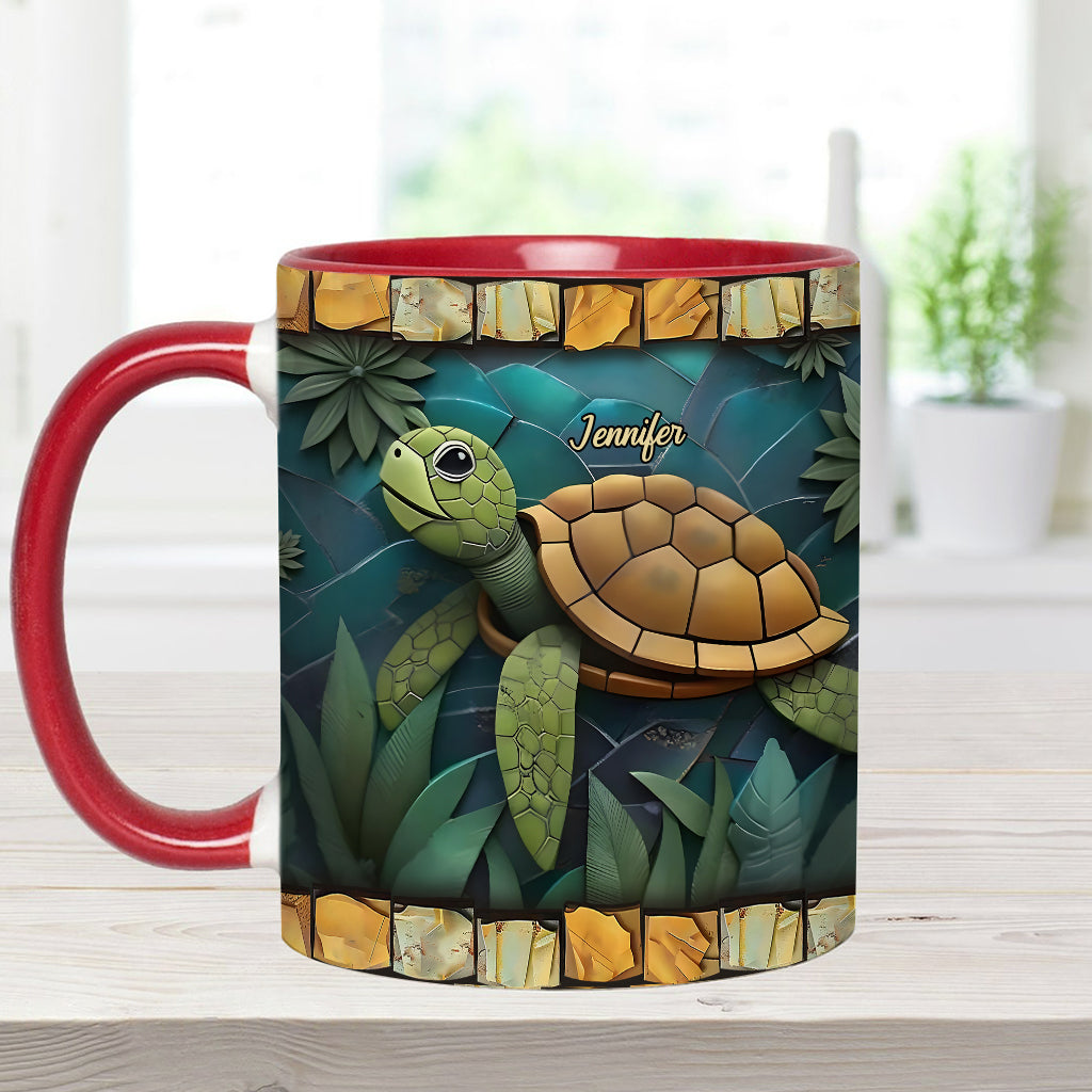 Adorable tortue - Mug personnalisé à motif tortue