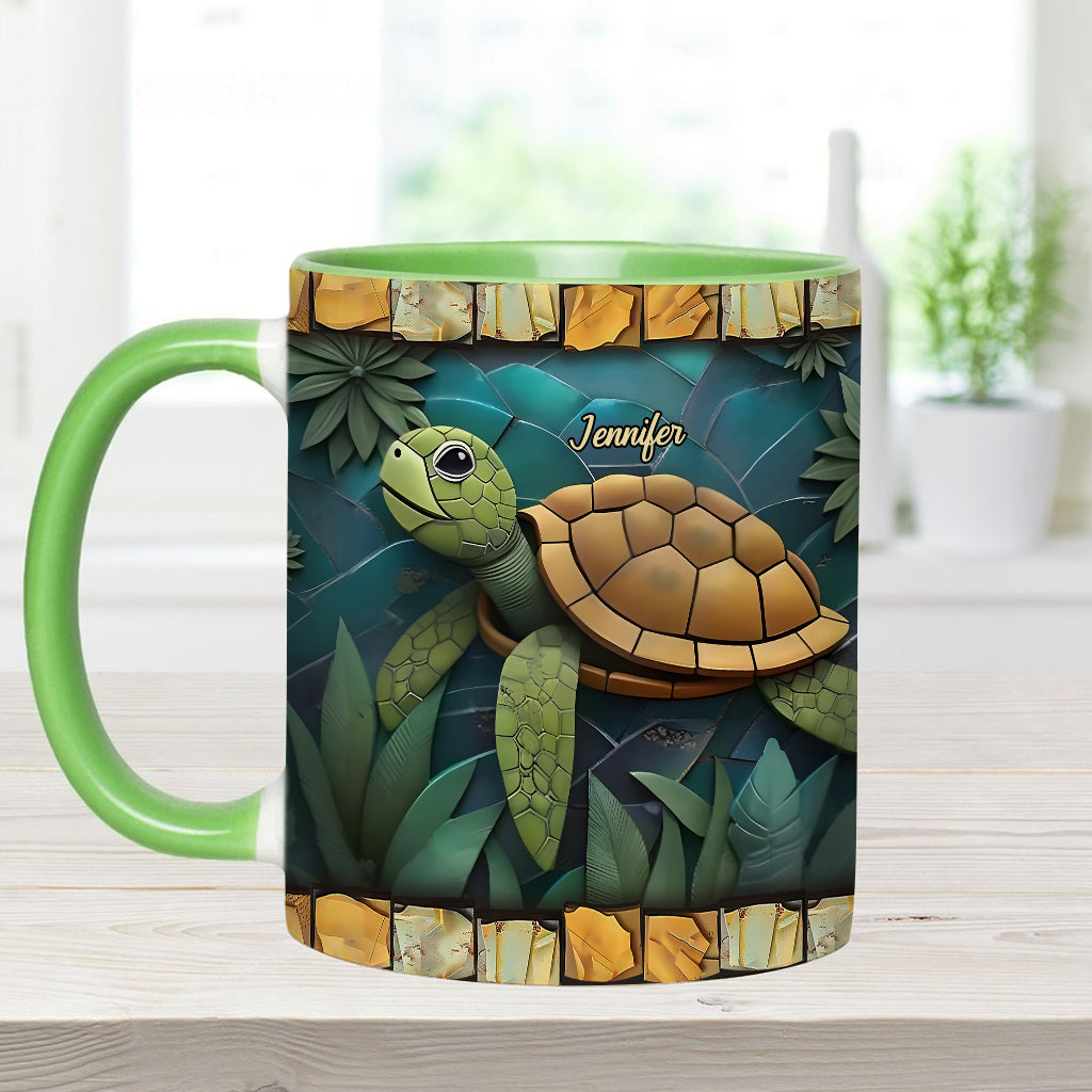 Adorable tortue - Mug personnalisé à motif tortue