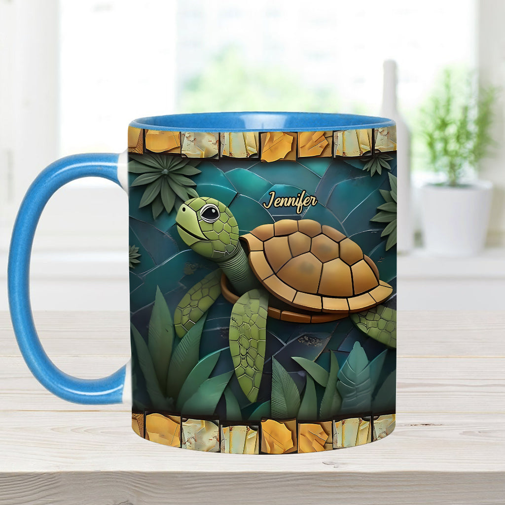Adorable tortue - Mug personnalisé à motif tortue