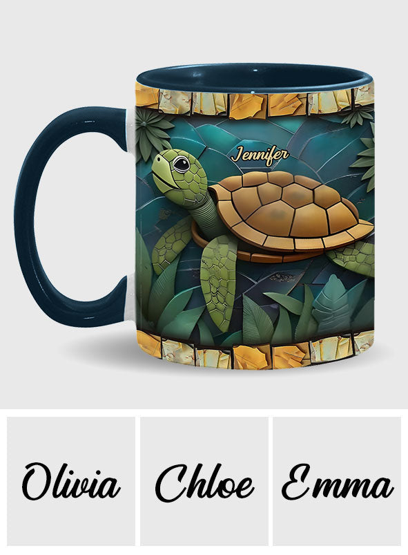 Adorable tortue - Mug personnalisé à motif tortue