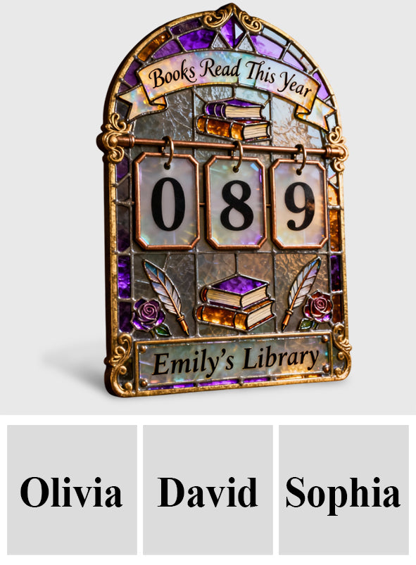 Plaque de suivi de livre personnalisée et interchangeable