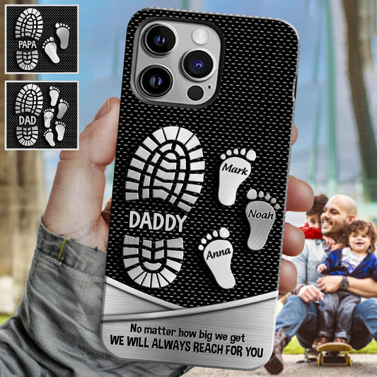 Your Footsteps Led Our Way - Personalized Father Full Print Phone Case