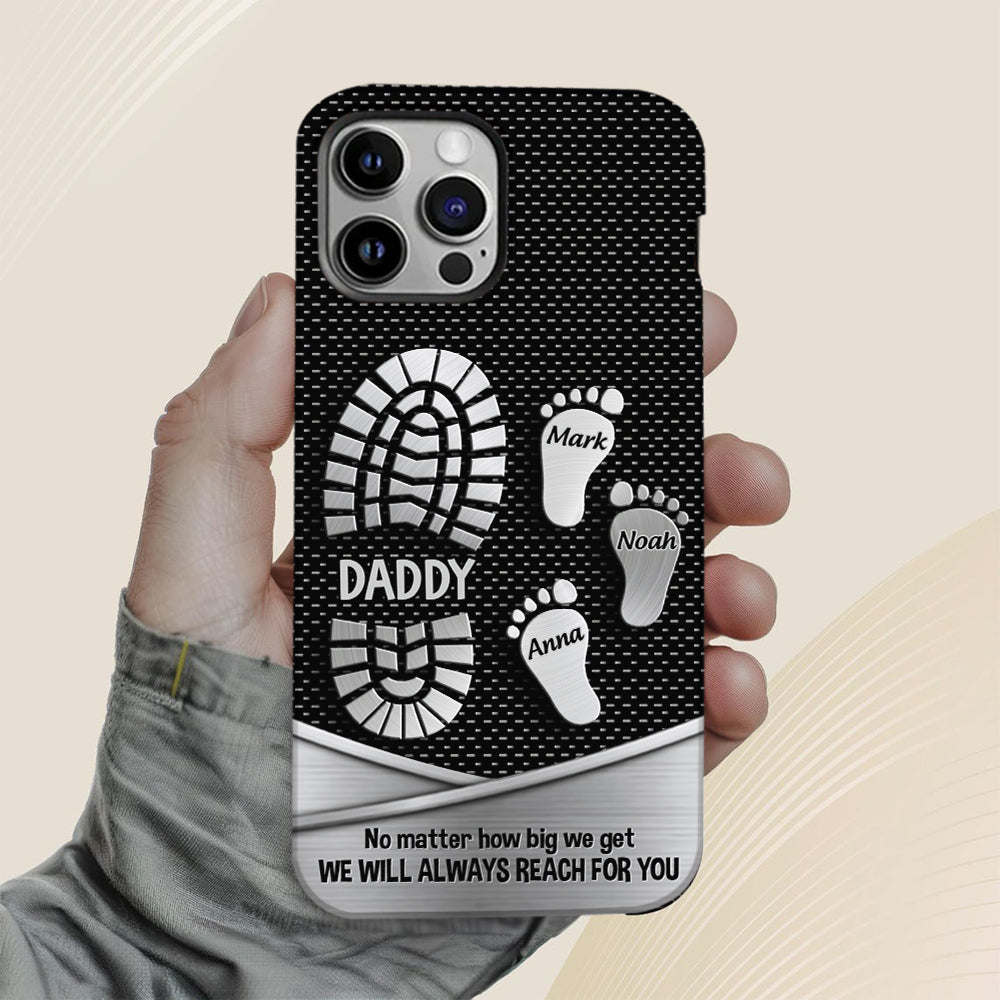 Your Footsteps Led Our Way - Personalized Father Full Print Phone Case