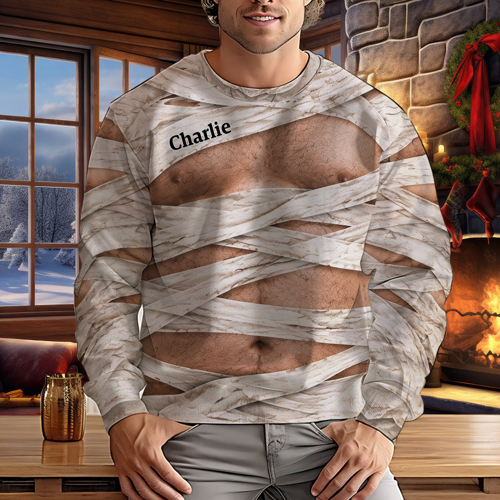 Funny Spooky - Personalized Halloween Ugly Sweater