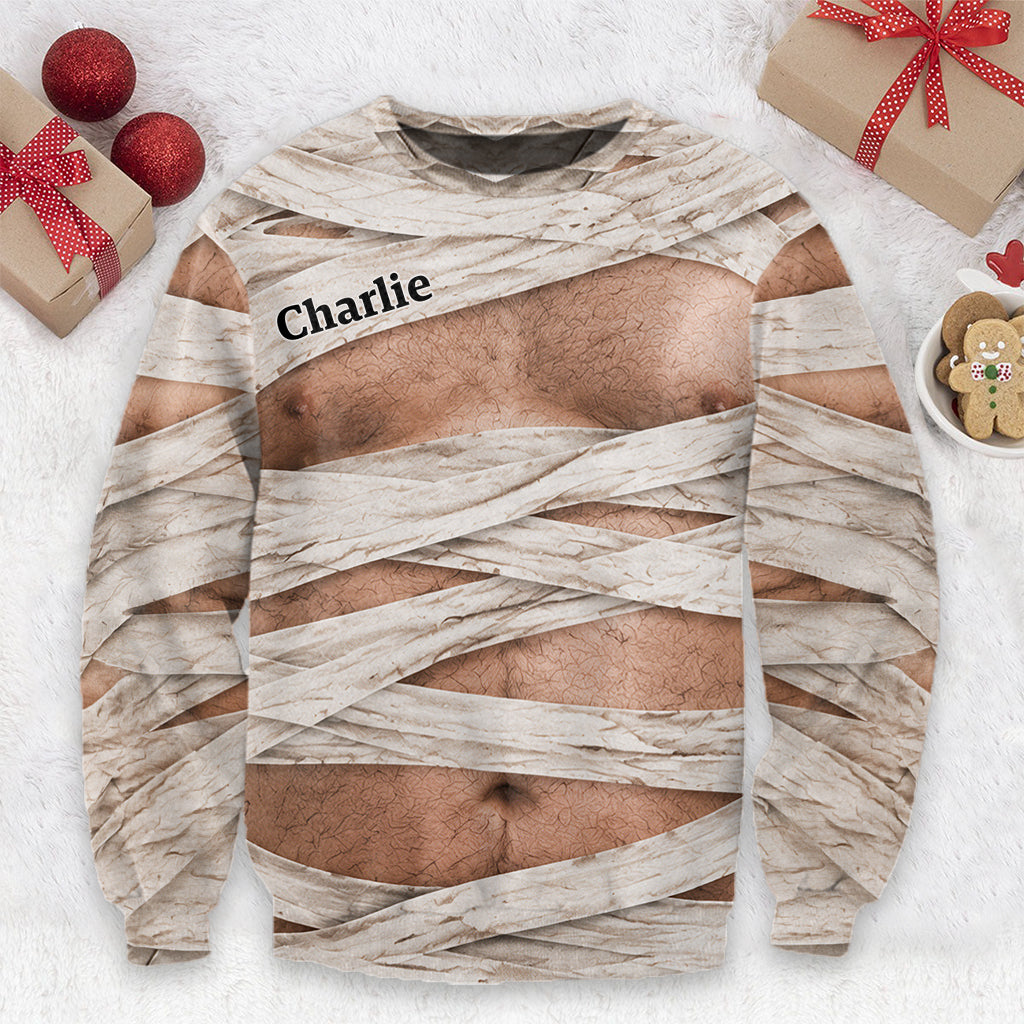 Funny Spooky - Personalized Halloween Ugly Sweater