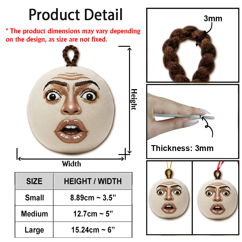 Visage fantaisiste - Ornement personnalisé