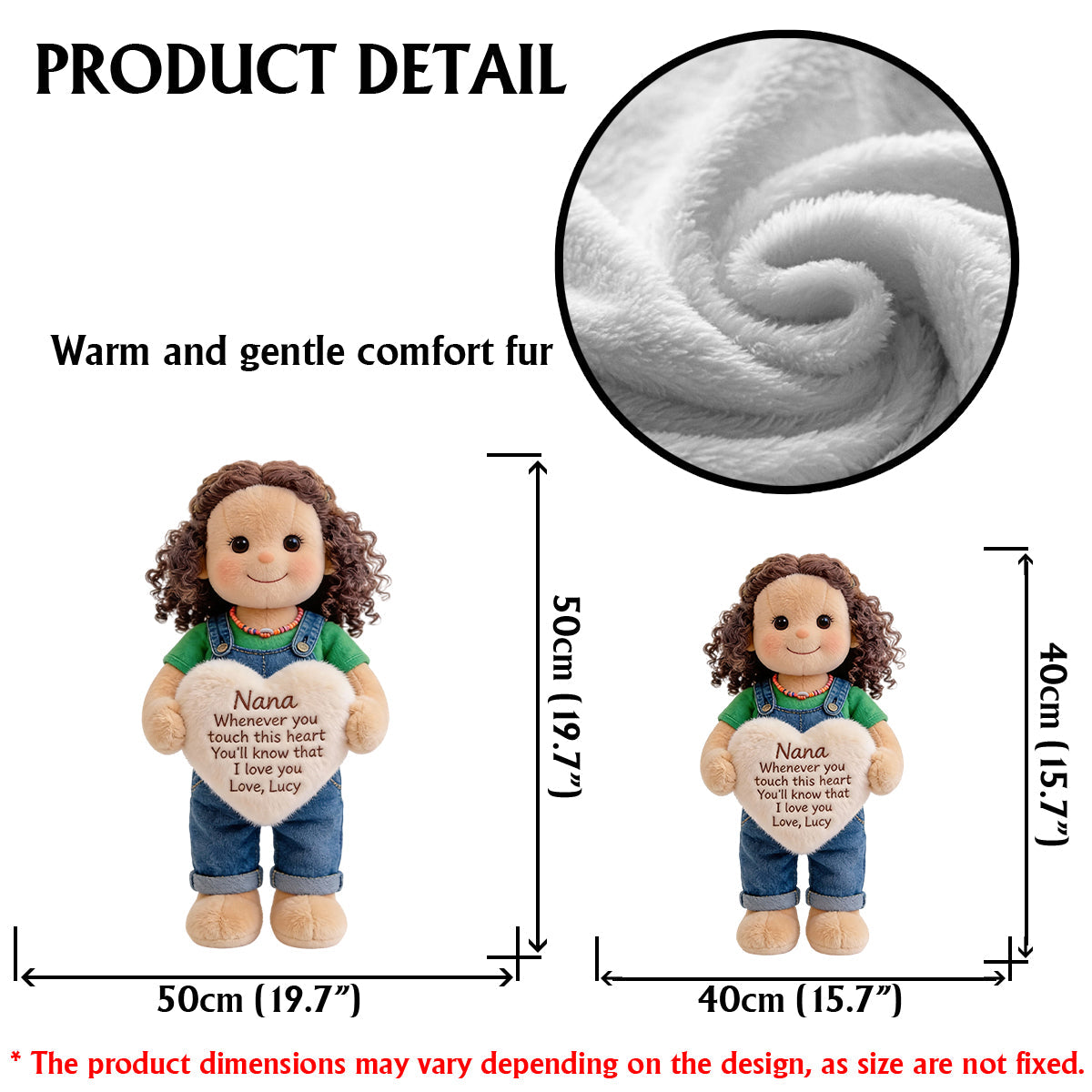 Coussin personnalisé en fausse fourrure en forme de grand-mère, à partir de n'importe quelle photo