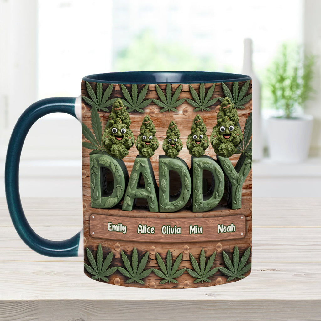 Best Dope Dad - Personalized Father Accent Mug