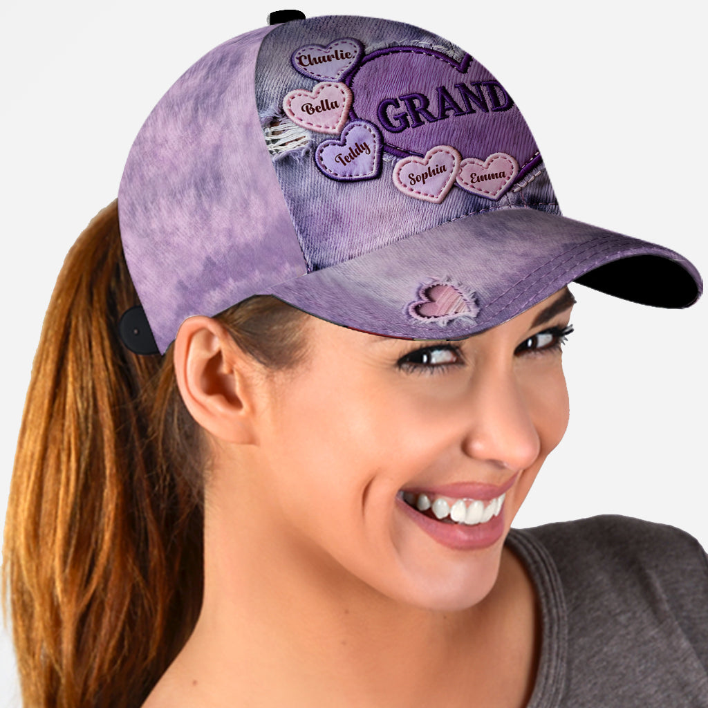 Grandma's Hearts - Personalized Grandma Classic Cap