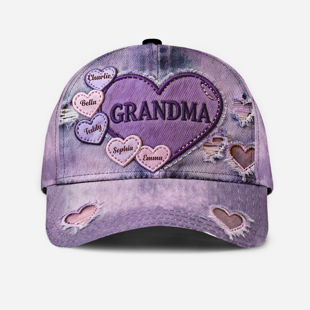 Grandma's Hearts - Personalized Grandma Classic Cap