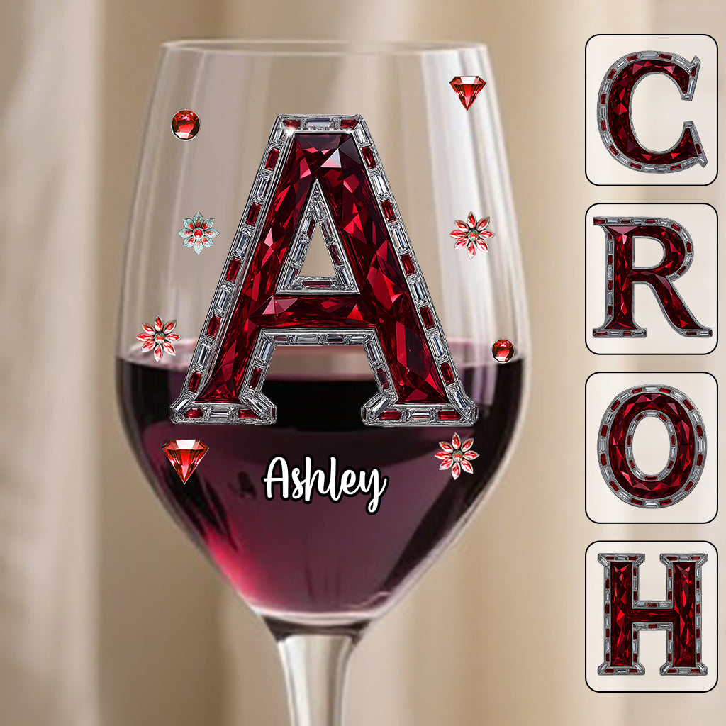 Aimez le vin - Verre à vin personnalisé à longue tige