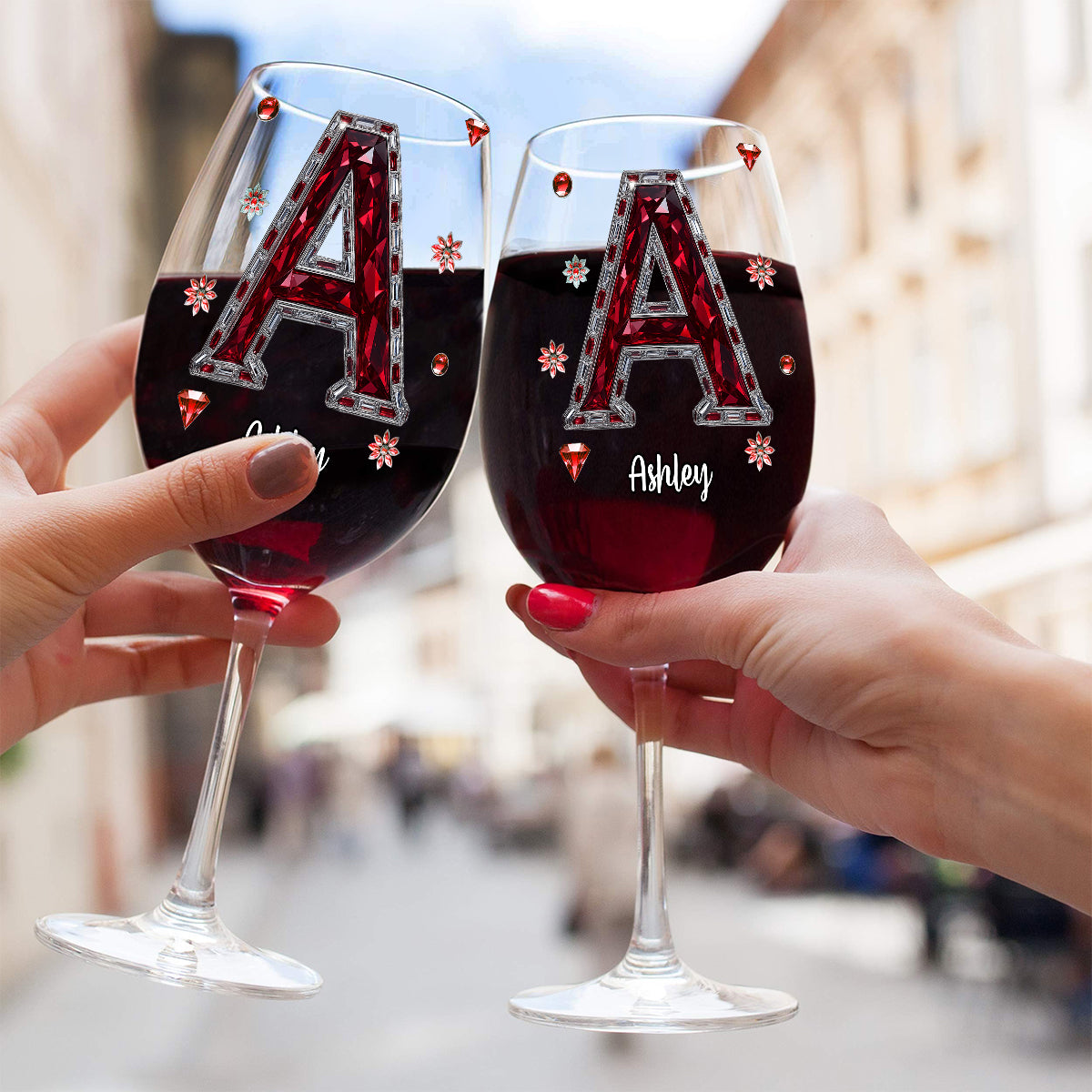 Aimez le vin - Verre à vin personnalisé à longue tige
