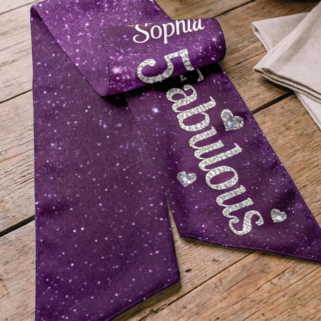 Sash d'anniversaire - Sash décoratif d'anniversaire personnalisé