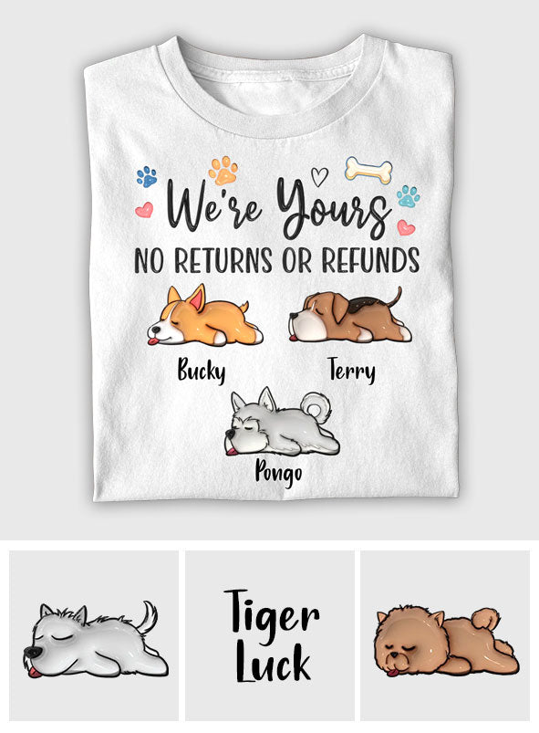 Nous sommes à vous - T-shirt et sweat à capuche personnalisés pour chien