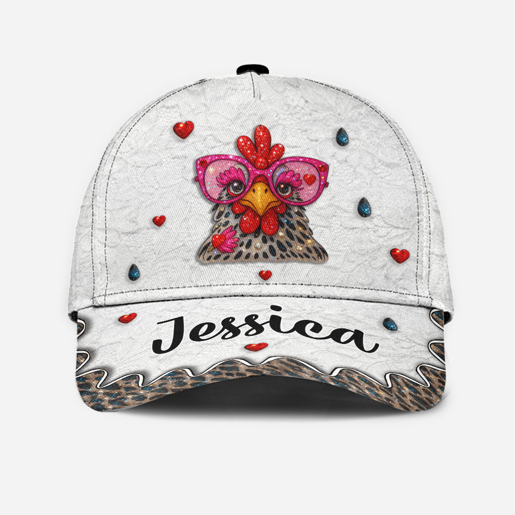 Crazy Chicken Lady - Personalized Chicken Classic Cap