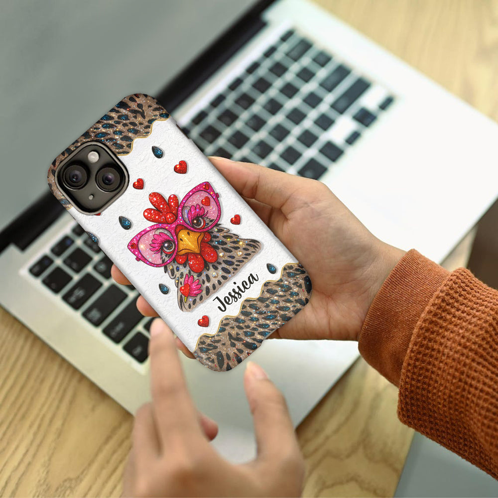Crazy Chicken Lady - Personalized Chicken Full Print Phone Case