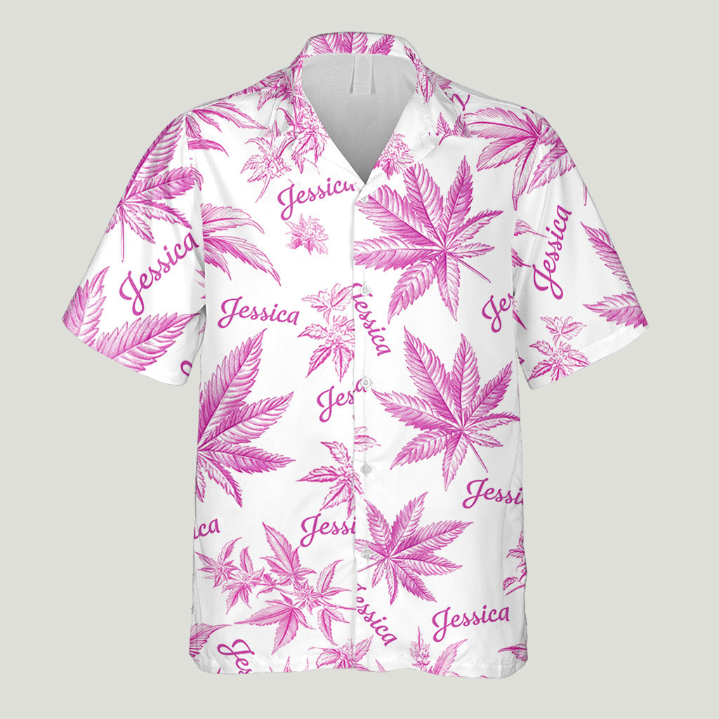Défoncez-vous - Chemise hawaïenne personnalisée sur le thème du cannabis