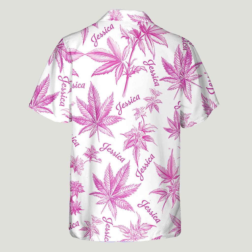 Défoncez-vous - Chemise hawaïenne personnalisée sur le thème du cannabis