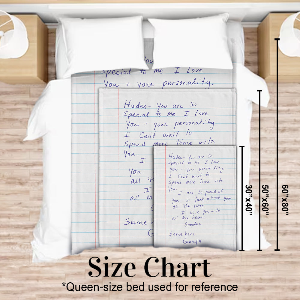 Letters From Heaven - Personalized Memorial Blanket