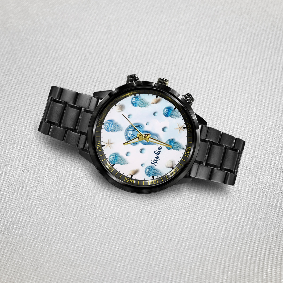 Jellyfish Lovers - Personalized Sea Lover Hand Watch