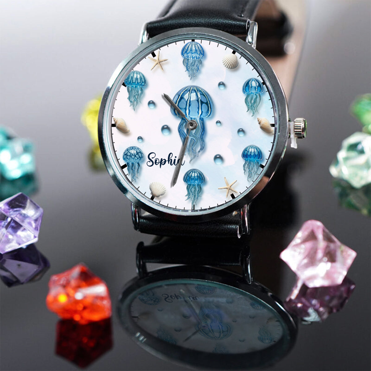 Jellyfish Lovers - Personalized Sea Lover Hand Watch