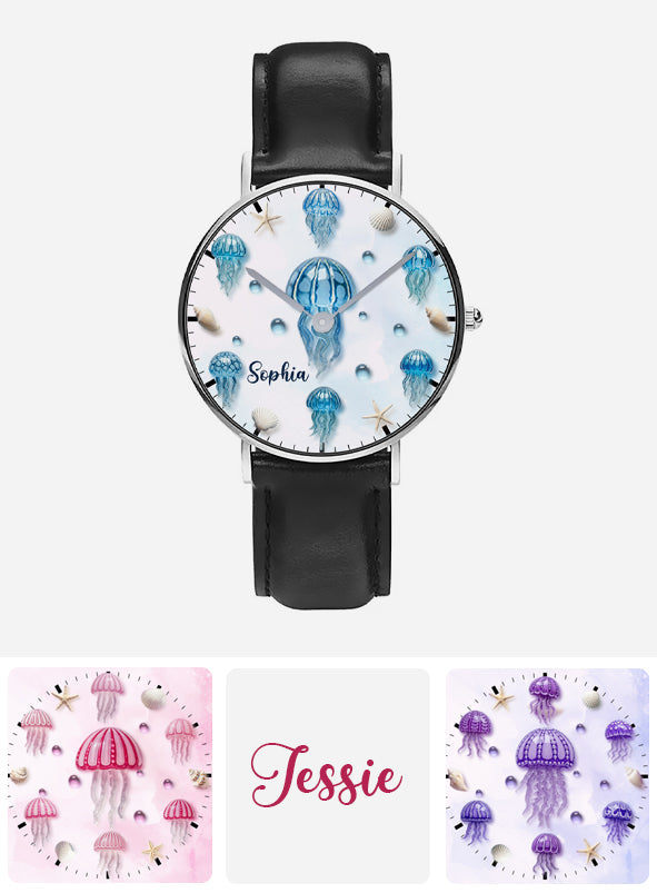 Jellyfish Lovers - Personalized Sea Lover Hand Watch