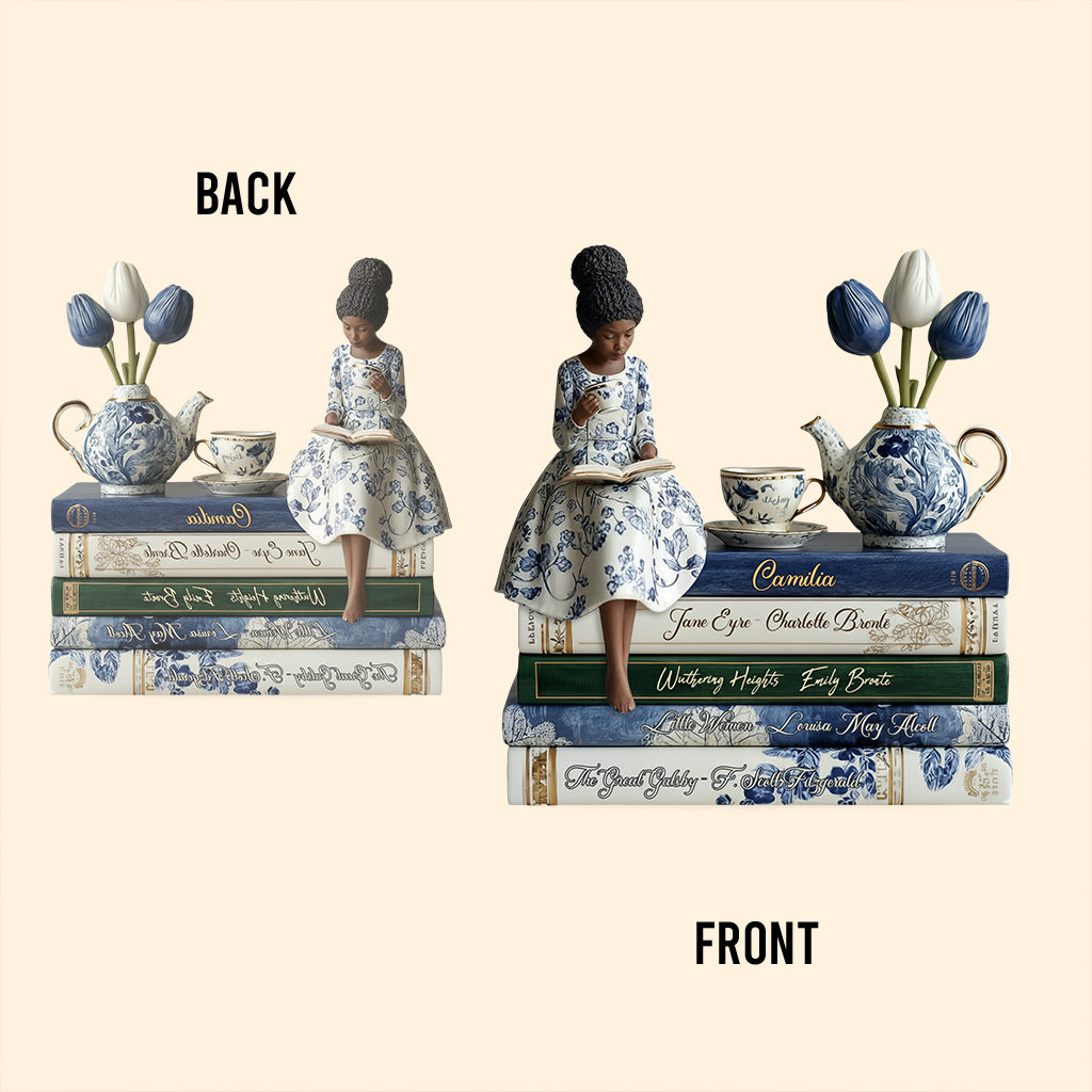 Livres d'amour - Plaque acrylique personnalisée de forme afro-américaine