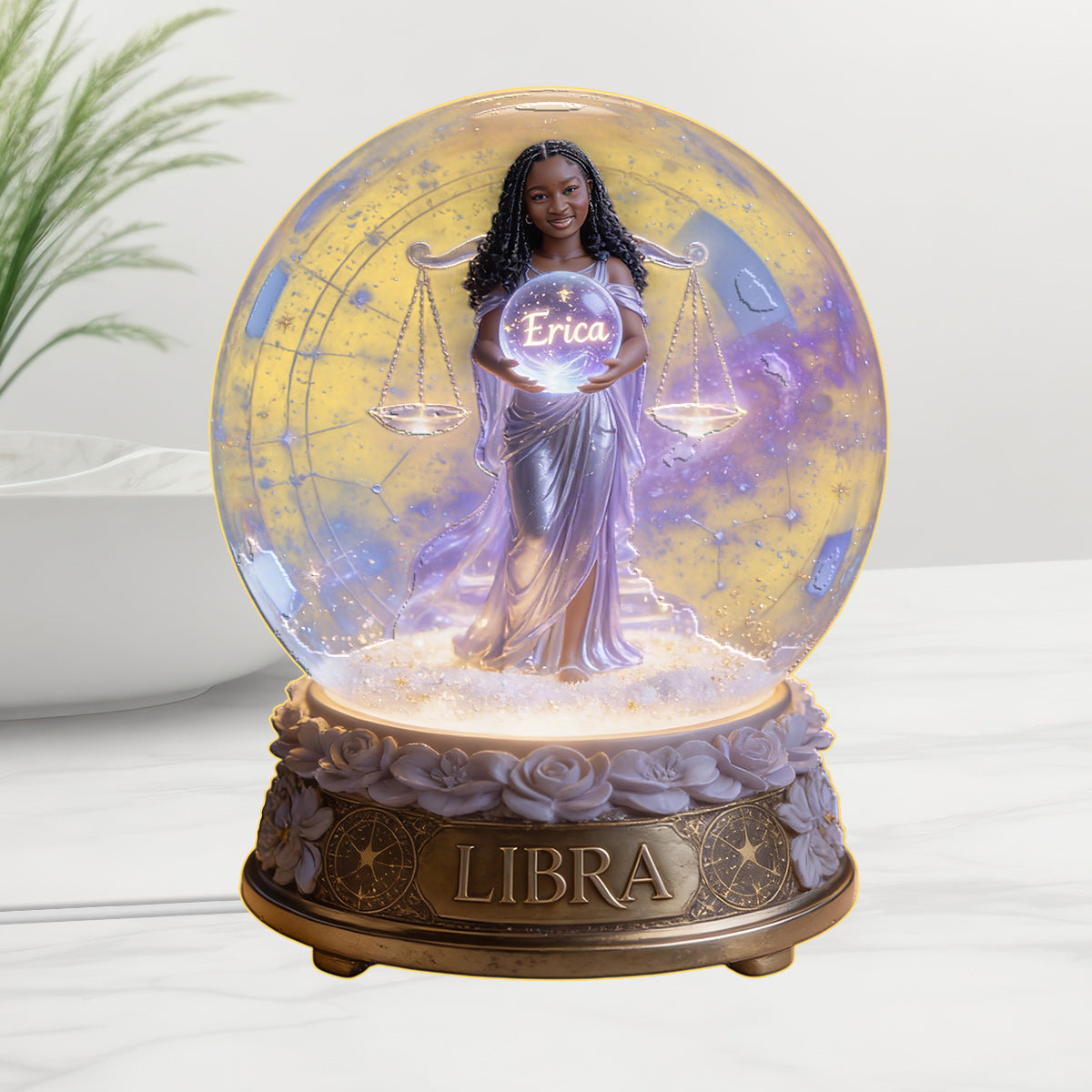 Custom Any Photo Zodiac Style - Personalized Horoscope Acrylic LED Night Light