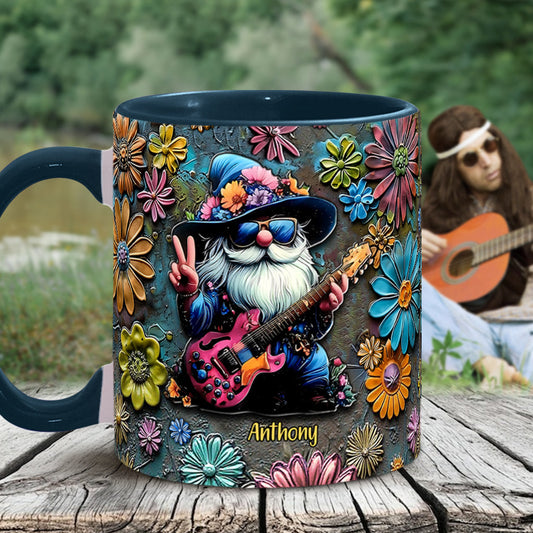 Hippie Gnome - Personalized Hippie Accent Mug