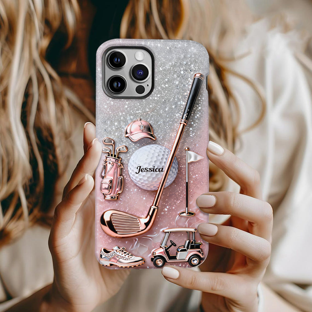 Passionné de golf ? Coque de téléphone personnalisée avec imprimé golf intégral
