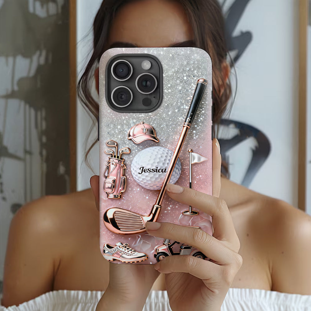 Passionné de golf ? Coque de téléphone personnalisée avec imprimé golf intégral