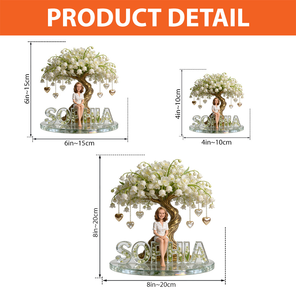 Custom Any Photo Birthmonth Flower - Personalized Self Love Custom Shaped Acrylic Plaque