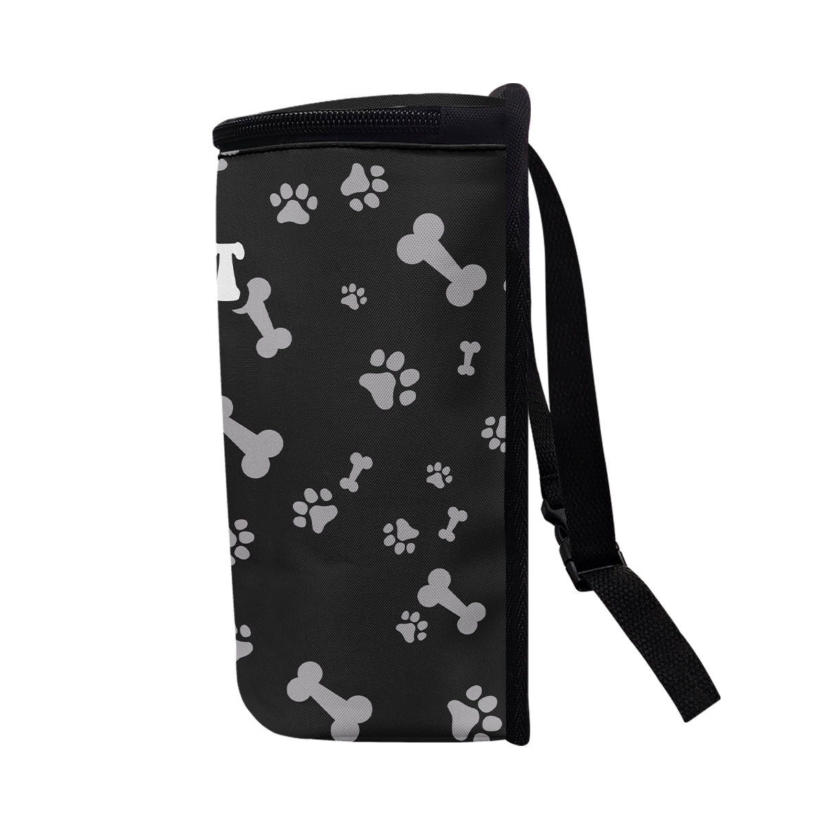 Tu es à ma place - Poubelle/organisateur de voiture portable personnalisé pour chien « Tu es à ma place »