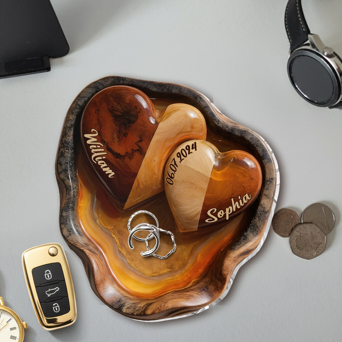 Vous et moi, nous avons ça - Plateau personnalisé pour couples