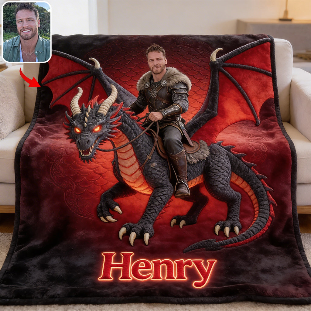 Dragon d'Amour - Couverture Dragon Personnalisée