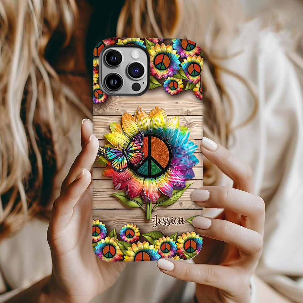 Coque de téléphone personnalisée Hippie Soul - Motif hippie intégral