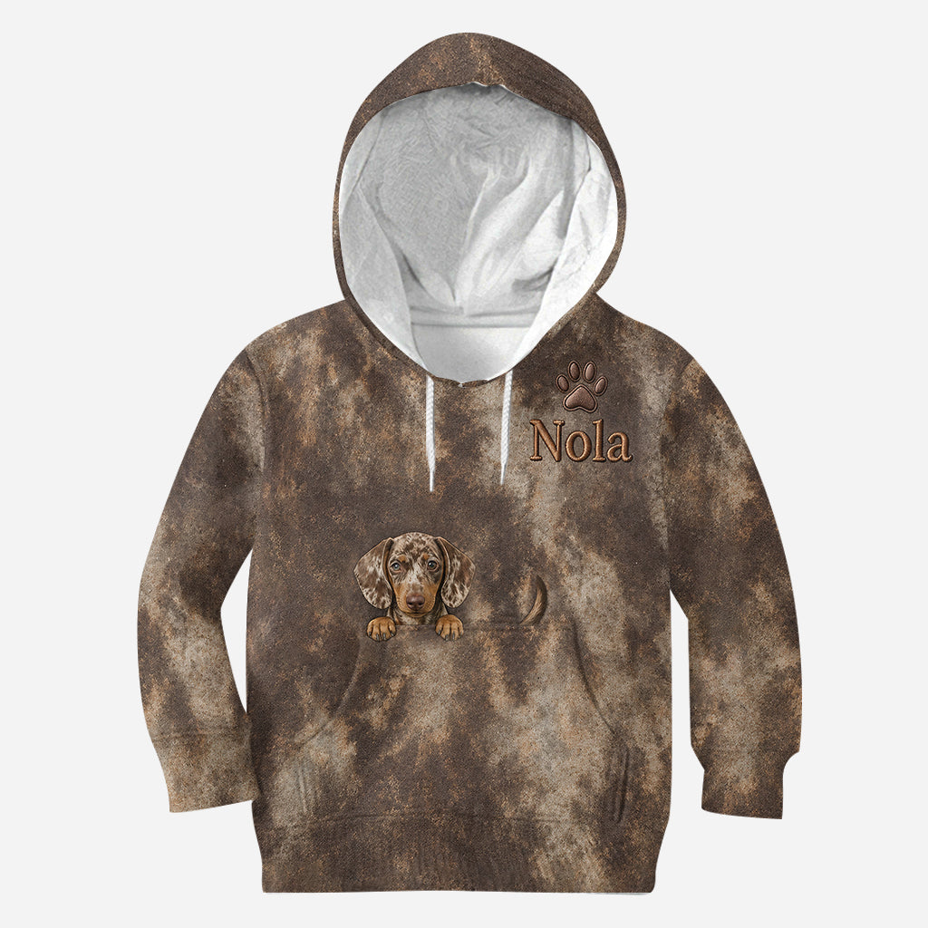J'adore mon chien - T-shirt personnalisé tout en imprimé