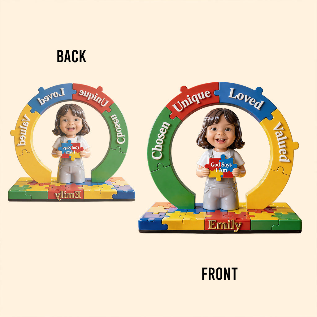 Autism Awareness, Gift For Them - Personalized Autism Awareness Custom Shaped Acrylic Plaque