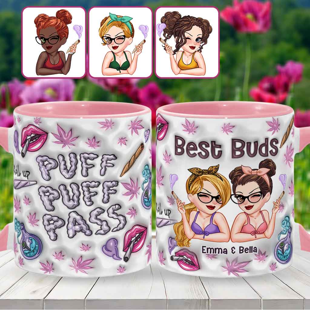 Puzz Puzz Pass - Mug personnalisé avec accent cannabis