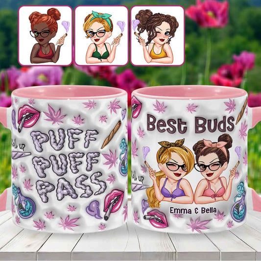 Puzz Puzz Pass - Mug personnalisé avec accent cannabis