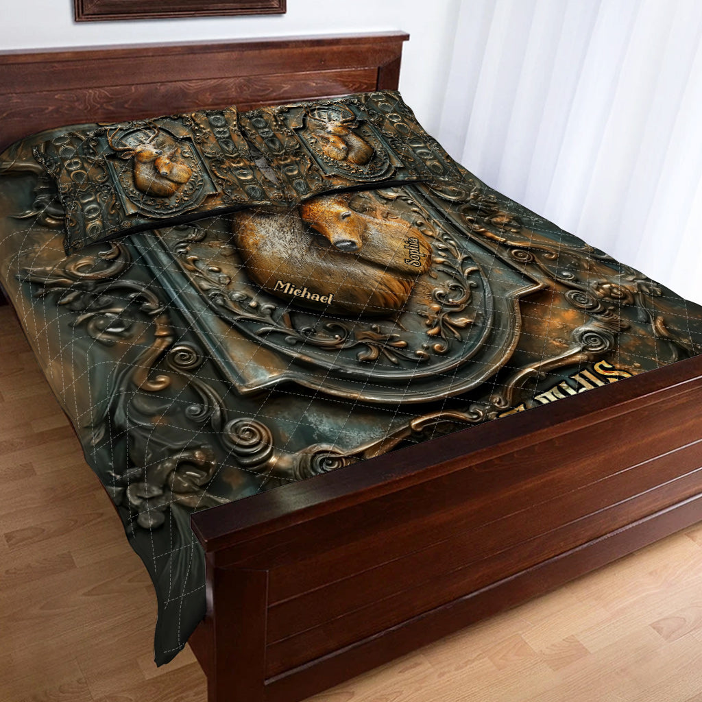 Toi et moi, on gère ça - Ensemble de courtepointe de chasse personnalisé