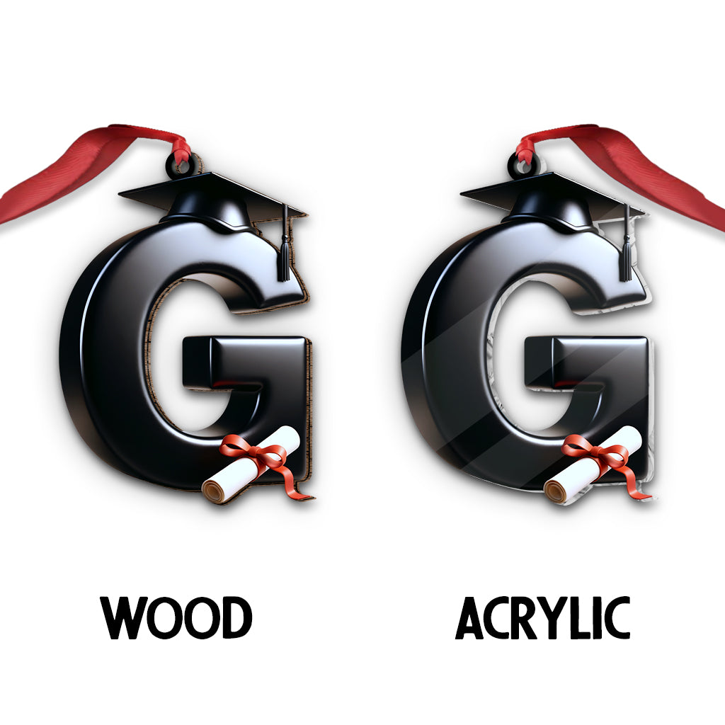 Lettre de félicitations - Ornement de fin d'études personnalisé