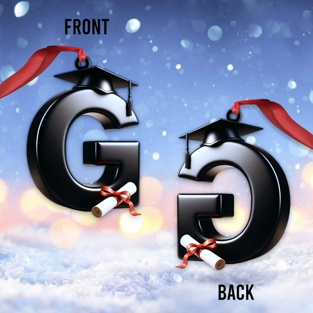 Lettre de félicitations - Ornement de fin d'études personnalisé