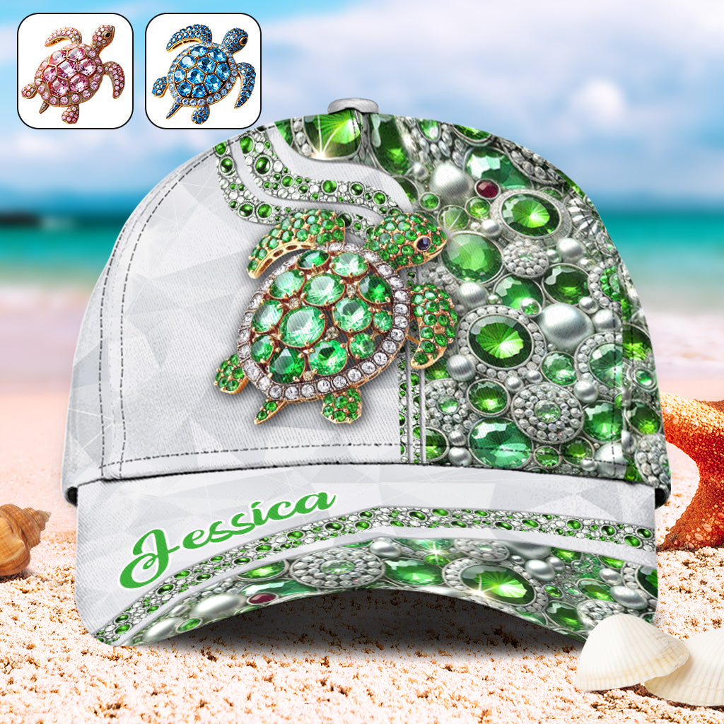 Casquette classique personnalisée « J’adore les tortues »