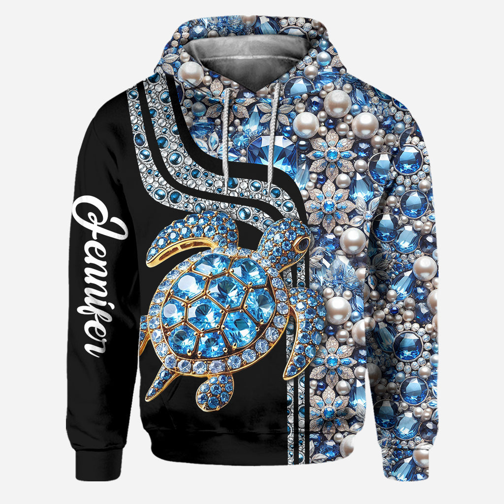 J'adore les tortues ! - Sweat à capuche et legging personnalisés avec tortue