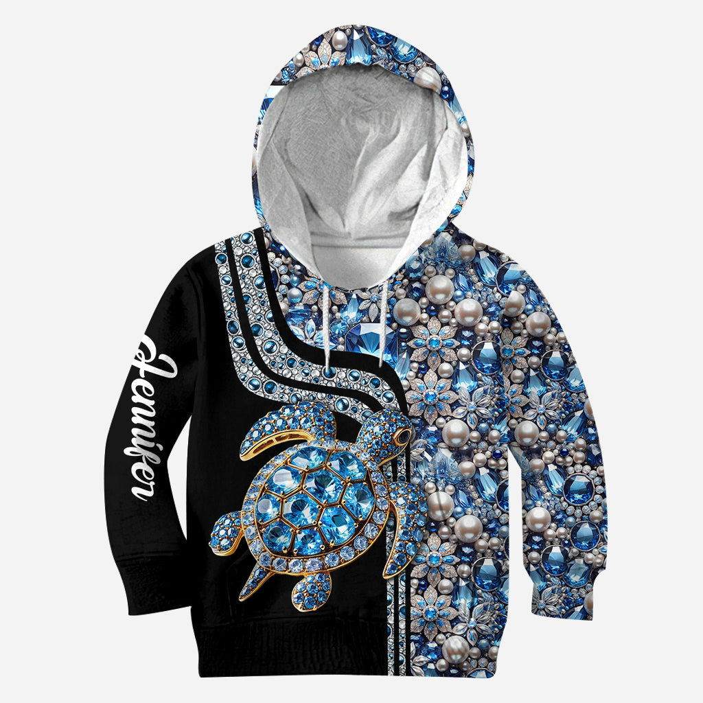 J'adore les tortues ! - Sweat à capuche et legging personnalisés avec tortue